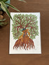 The Deer of the Wild Gond Painting (11x15 IN)